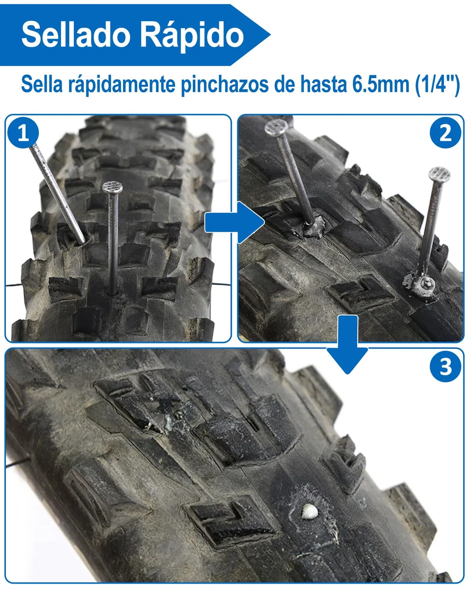 Liquido Antipinchazos Bicicleta, 500ml Liquido Tubeless y Jeringuilla Tubeless para la Inyección Directa de Sellador de Larga Duración en Neumáticos de Bicicleta de Montaña y de Carretera