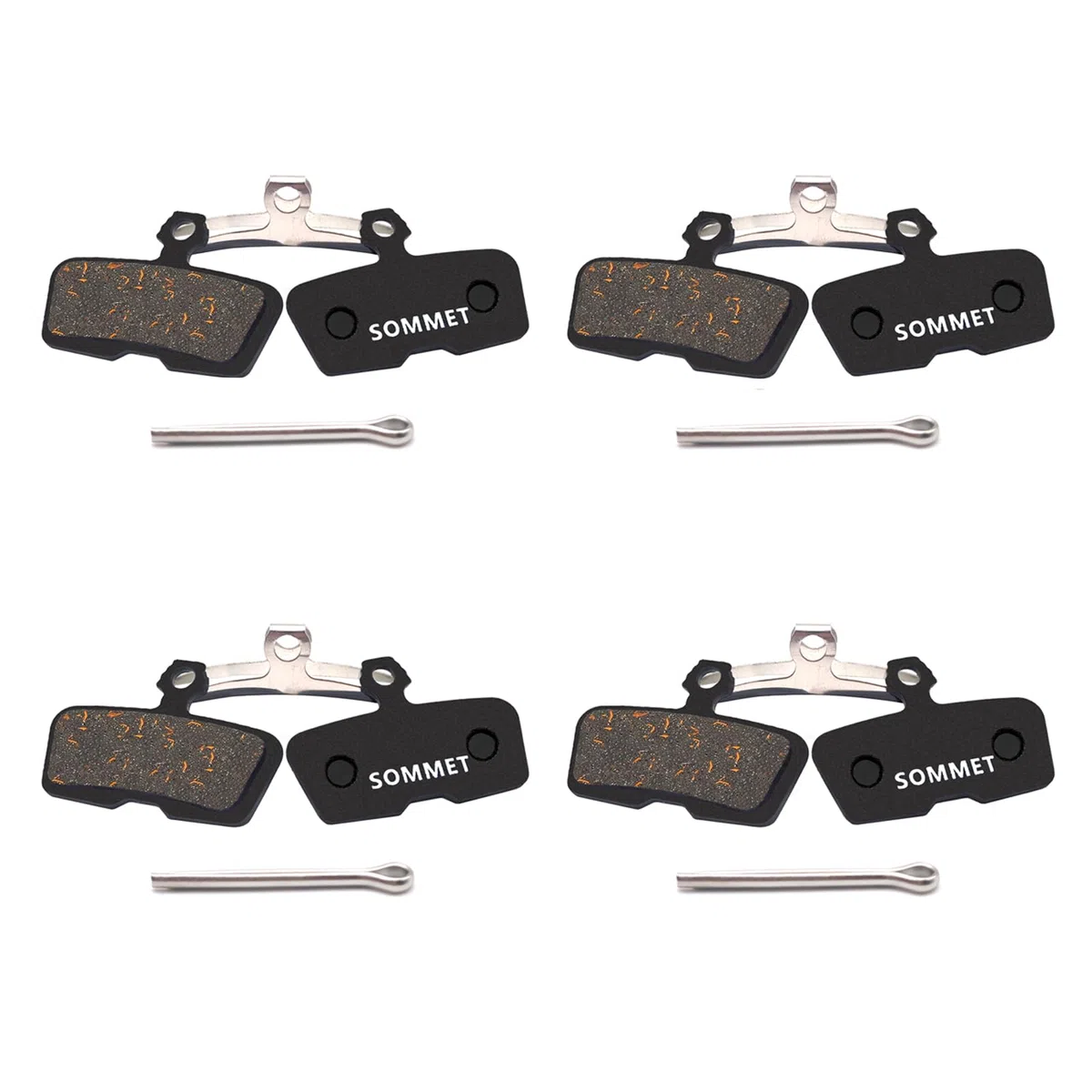 4 Pares SOMMET Pastillas Freno Disco Semi-metálico para AVID CODE Code R (2011-2014) SRAM Guide RE Code Sattel Code RSC 2018