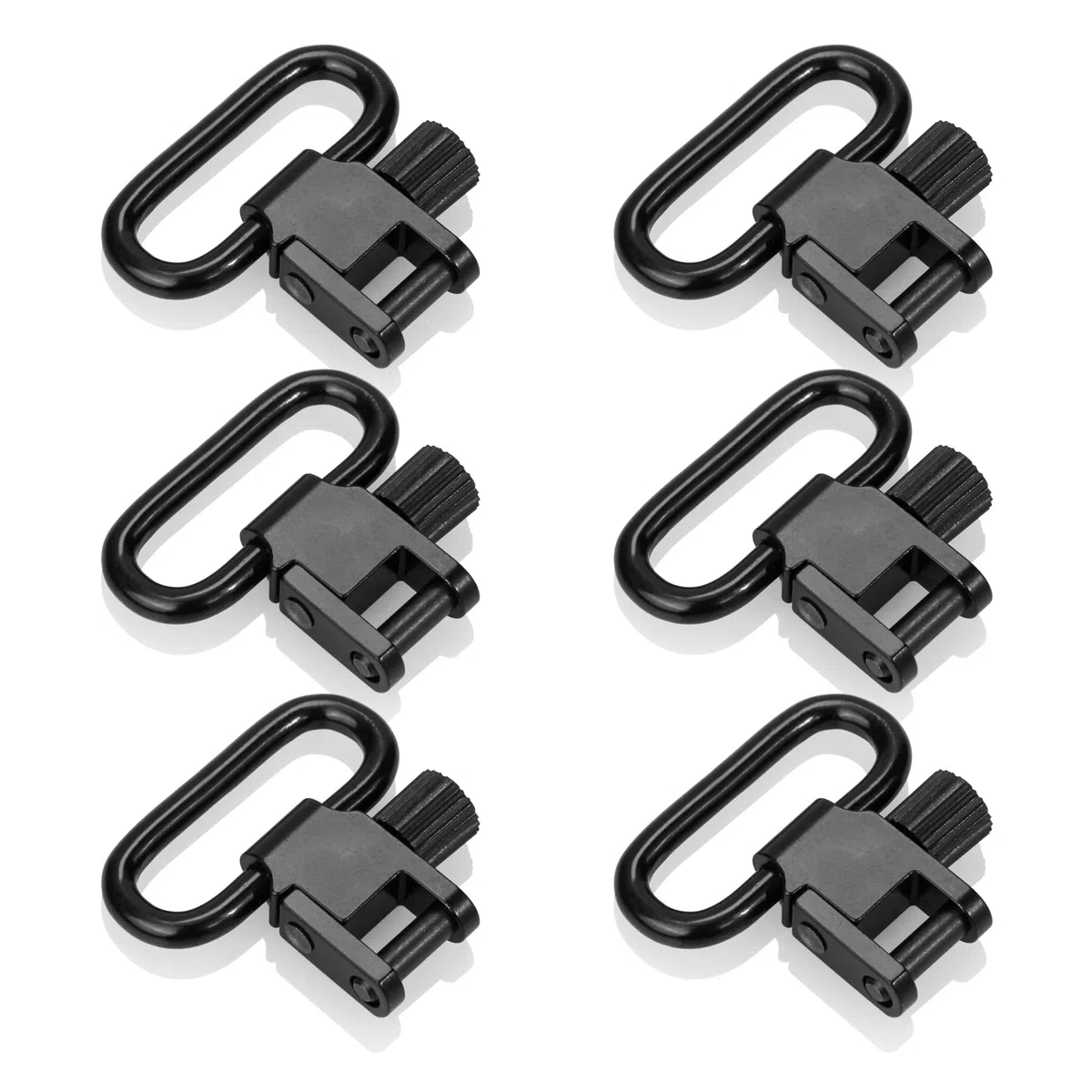 VicBre 6 Piezas De Desconexión Rápida Eslingas Giratoria 2,54 cm Eslingas Giratorias de Desmontaje Rápido para Rifle