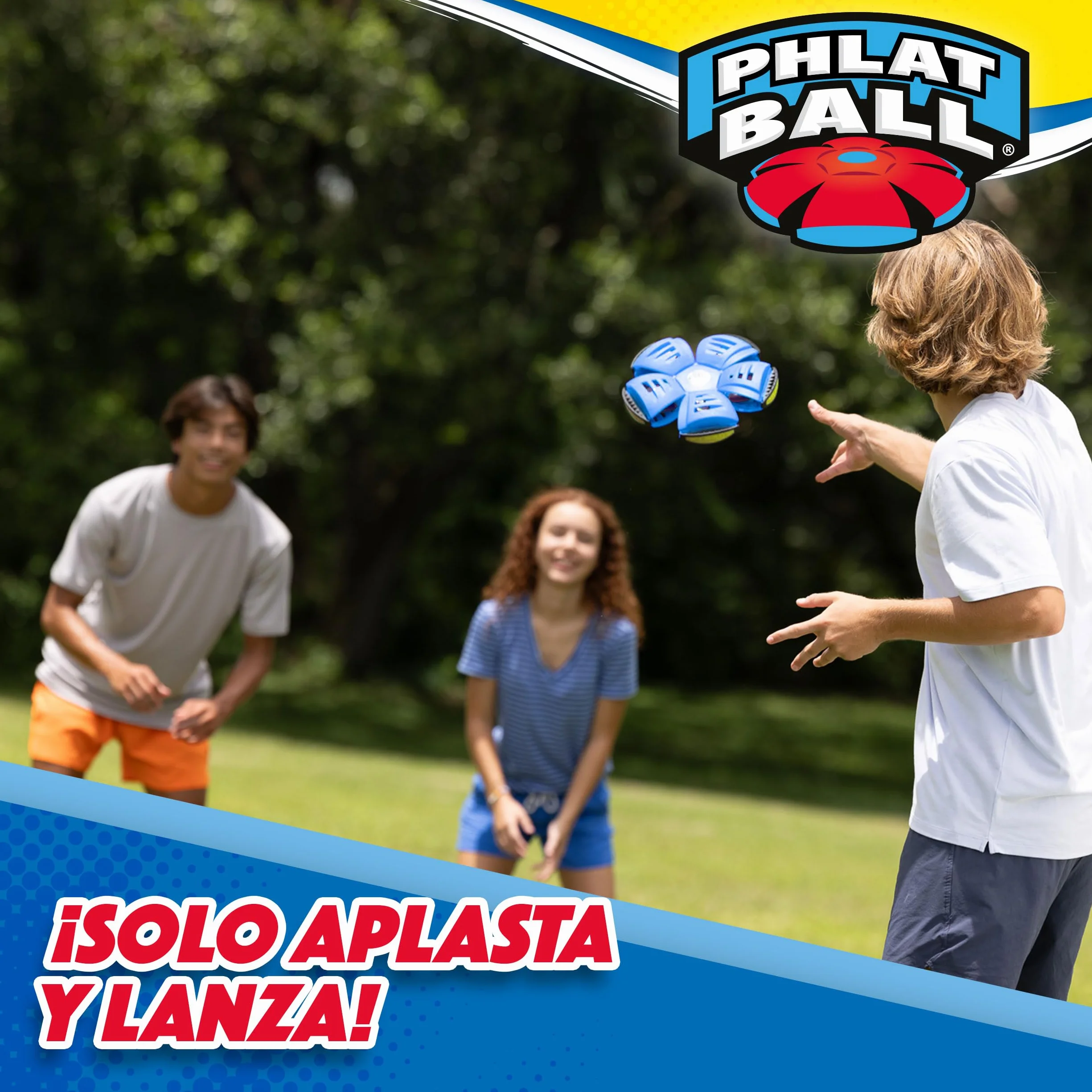 Wahu PHLAT Ball Classic Frisbee Transformable en Balón Juguete Exterior Niños 5+ Años 15,7cm Bola 22,9cm Frisbee 2+ Jugadores