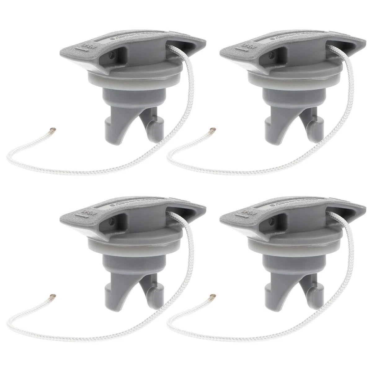 Tapones para Válvula de Aire Inflable en Pack de 4, Cubiertas de PVC para Kayak y Tablas de Paddle Surf, Aptos para Uso en Embarcaciones Inflables