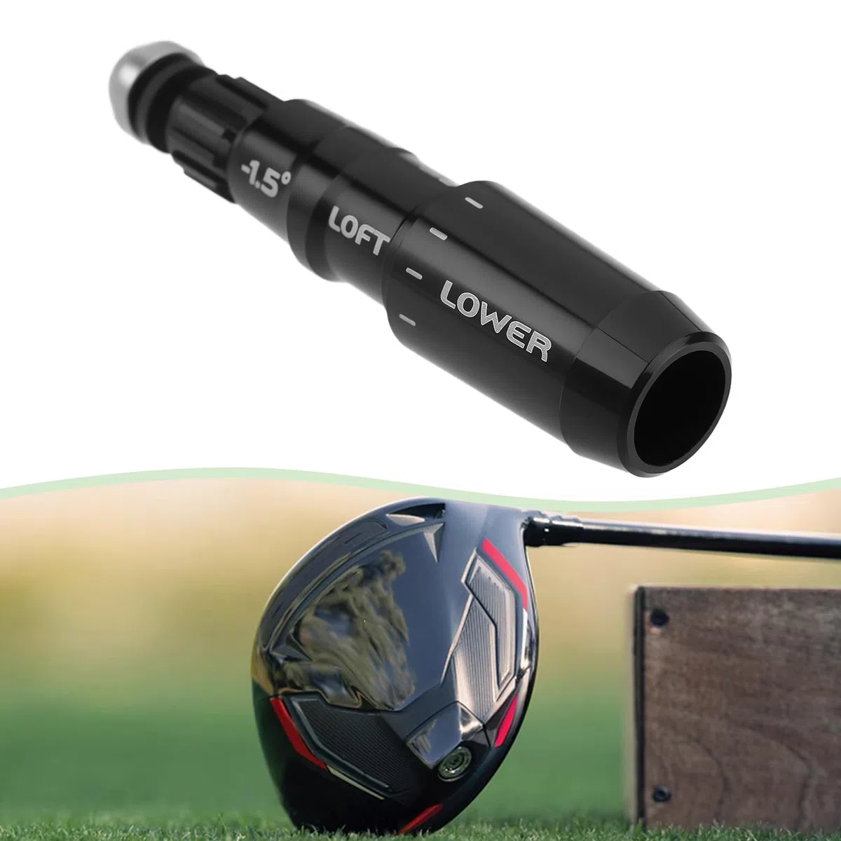 1 funda para eje de golf RH de 1.5 grados de 0.35 pulgadas, compatible con TaylorMade Qi10, Stealth 1 y 2, Sim, Sim Max, M5, M6 Driver y Wood