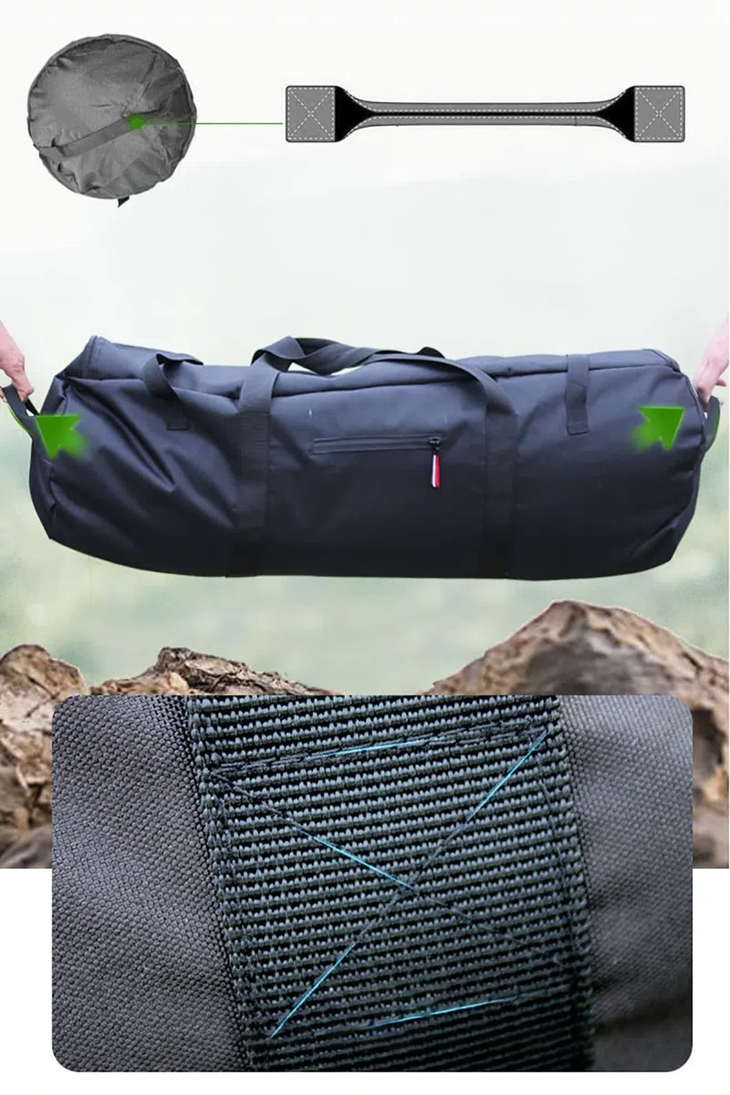 Bolsa de almacenamiento para tienda y campaña, impermeable Oxford Bag universal con varillas de camping, gran capacidad