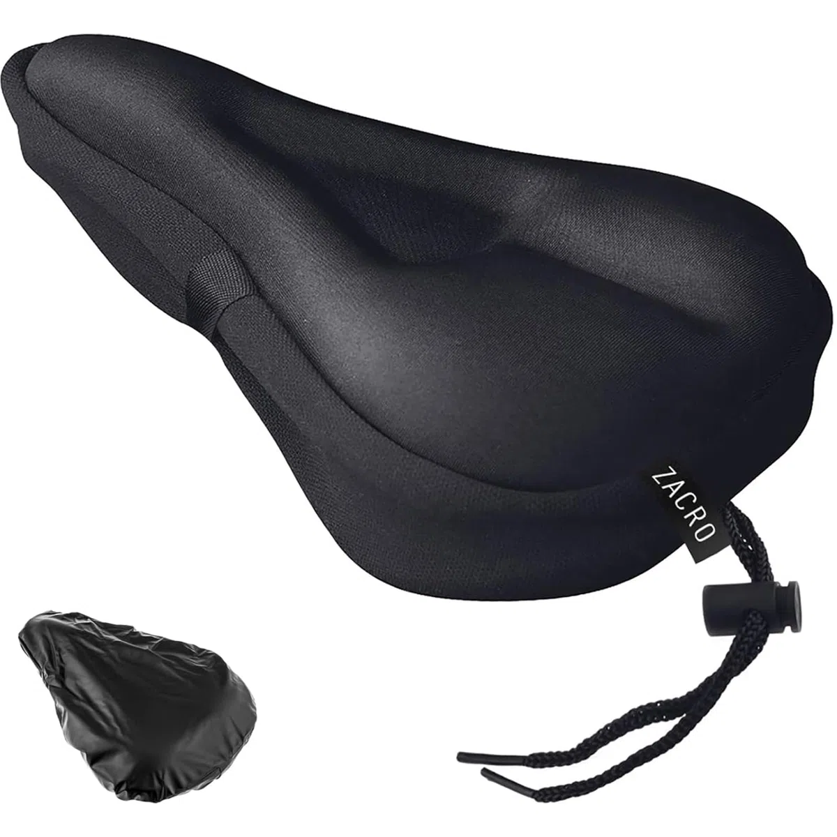 Zacro Cojín de Gel para Sillín de Bicicleta - Funda Acolchada Extra Suave para Hombres y Mujeres, Compatible con Peloton, Bicicletas de Carretera, Montaña, Urbana, Interior y Exterior