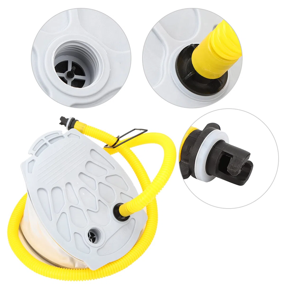 Bomba Aire pie portátil, inflador portátil, Bomba Inflable para Botes, Bomba de Aire Ligera para Kayaks y Botes de Goma, para Pesca, Camping y Actividades acuáticas