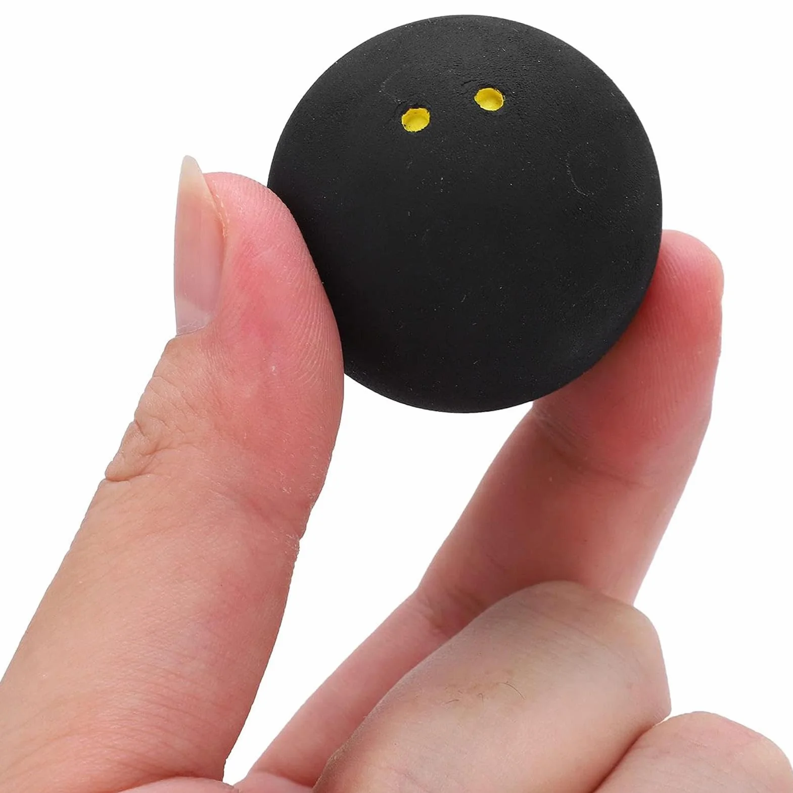 Pelotas de Squash,Bolas De Squash Doble Punto Amarillo,Pro Squash Ball Double Yellow Dot,Pelotas de Squash Unsquashable | Pelota De Squash | Squash Balls | Pelota Deportiva de Goma de 38 mm