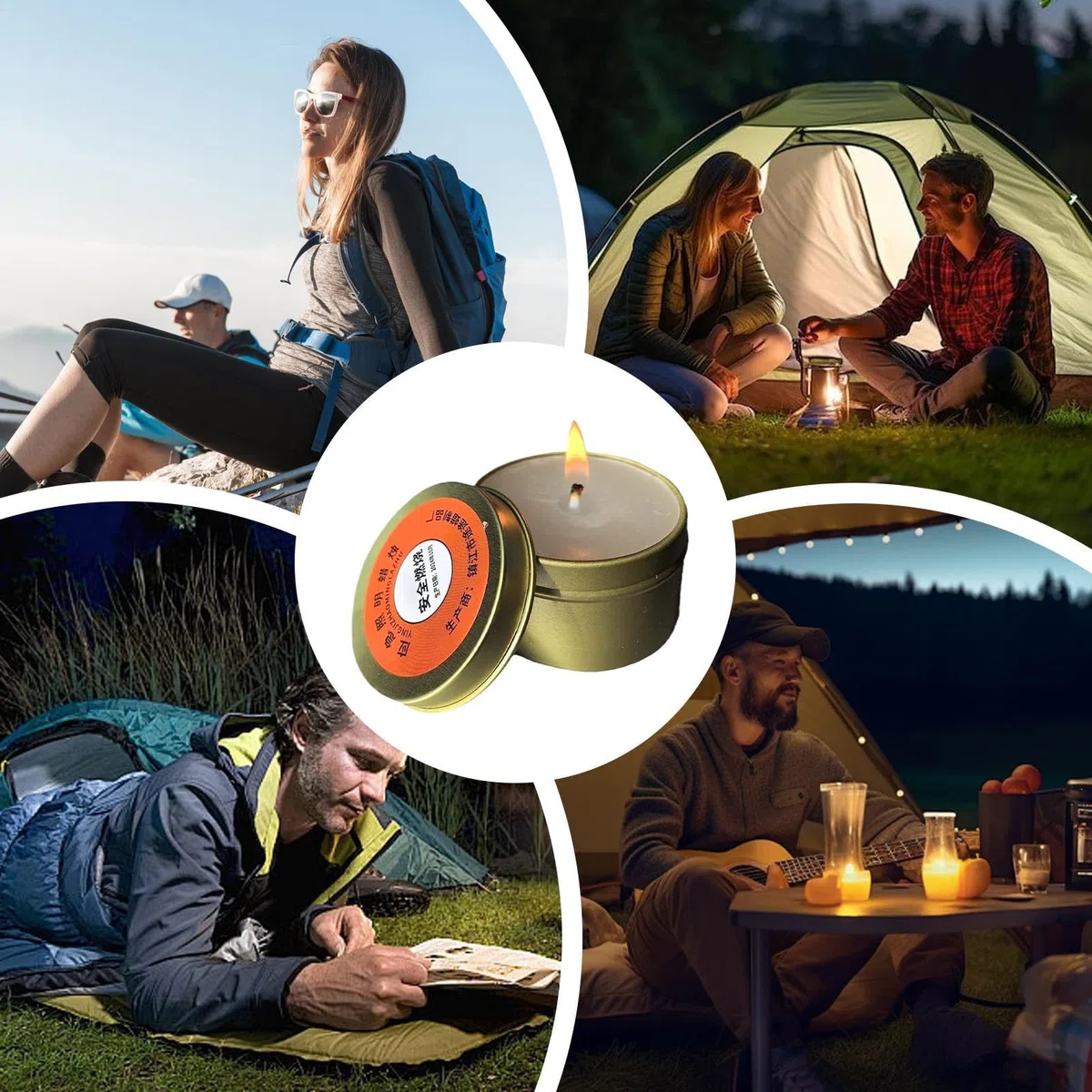 Velas De Supervivencia Con Duración Prolongada,Vela De Emergencia Para Cortes De Luz - Juego De 10 Dispositivos De Iluminación Sin Olor Para Acampada, Picnic Y Equipo De Supervivencia En La
