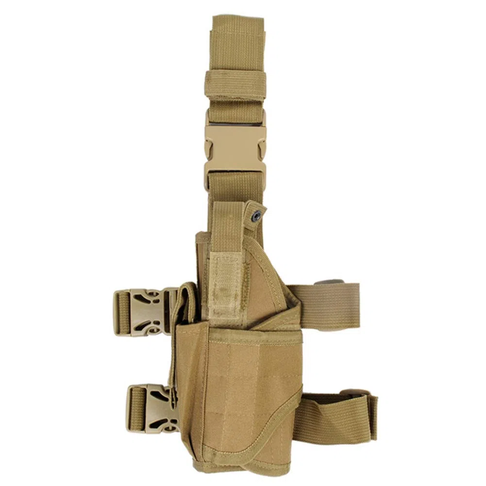 Poliéster Táctica De La Pierna Bolsas Molle Pata Ajustable Funda Ejército Pistola Bolsa Muslo De La Pierna Pistolera Deportes Al Aire Libre Senderismo Bolsa Accesorios Militares