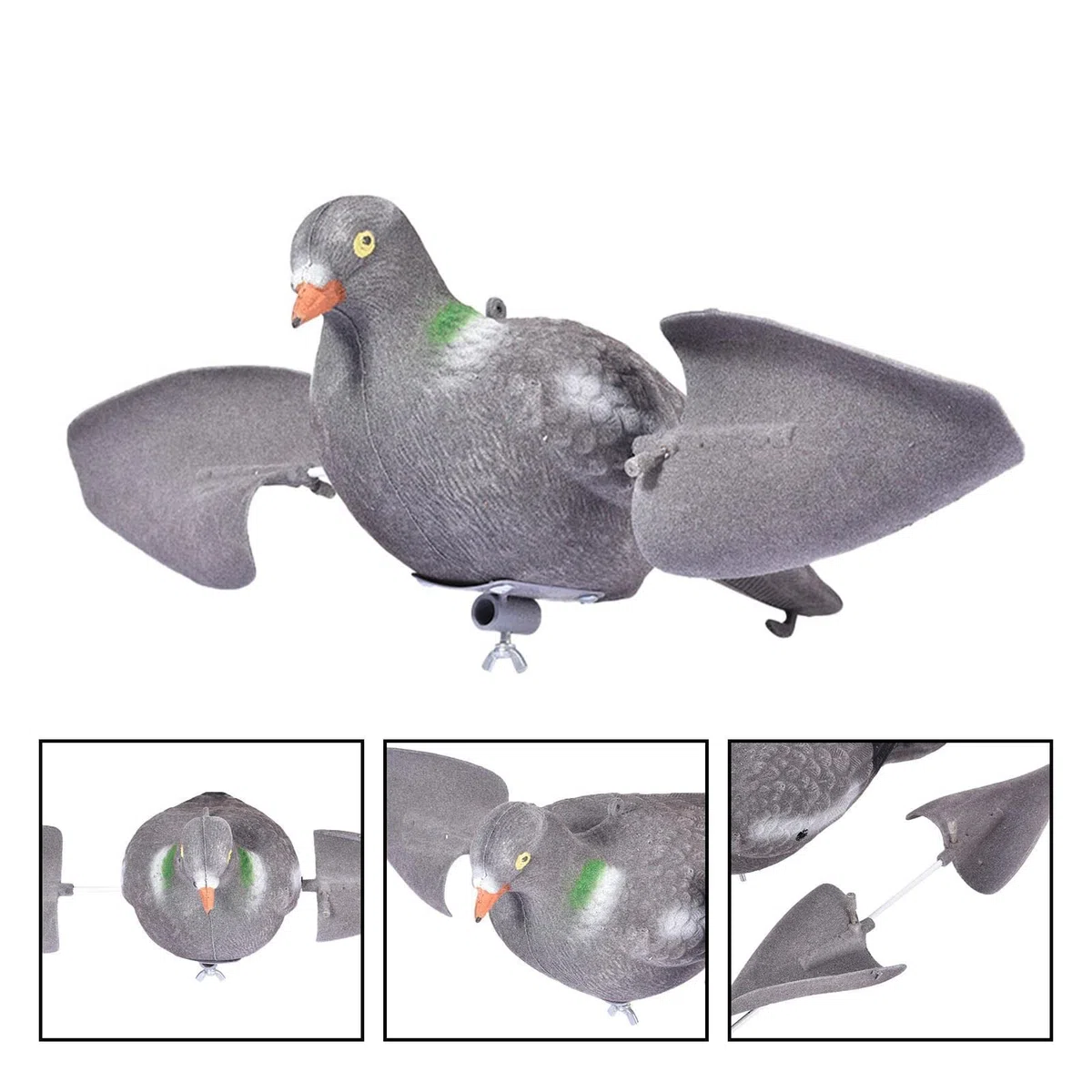Señuelo de Caza de Palomas – Atractivo señuelo de, señuelo de pájaro de Movimiento para Caza al Aire Libre, Equipo de Caza Duradero al Aire Libre, señuelo de de conducción del Viento al