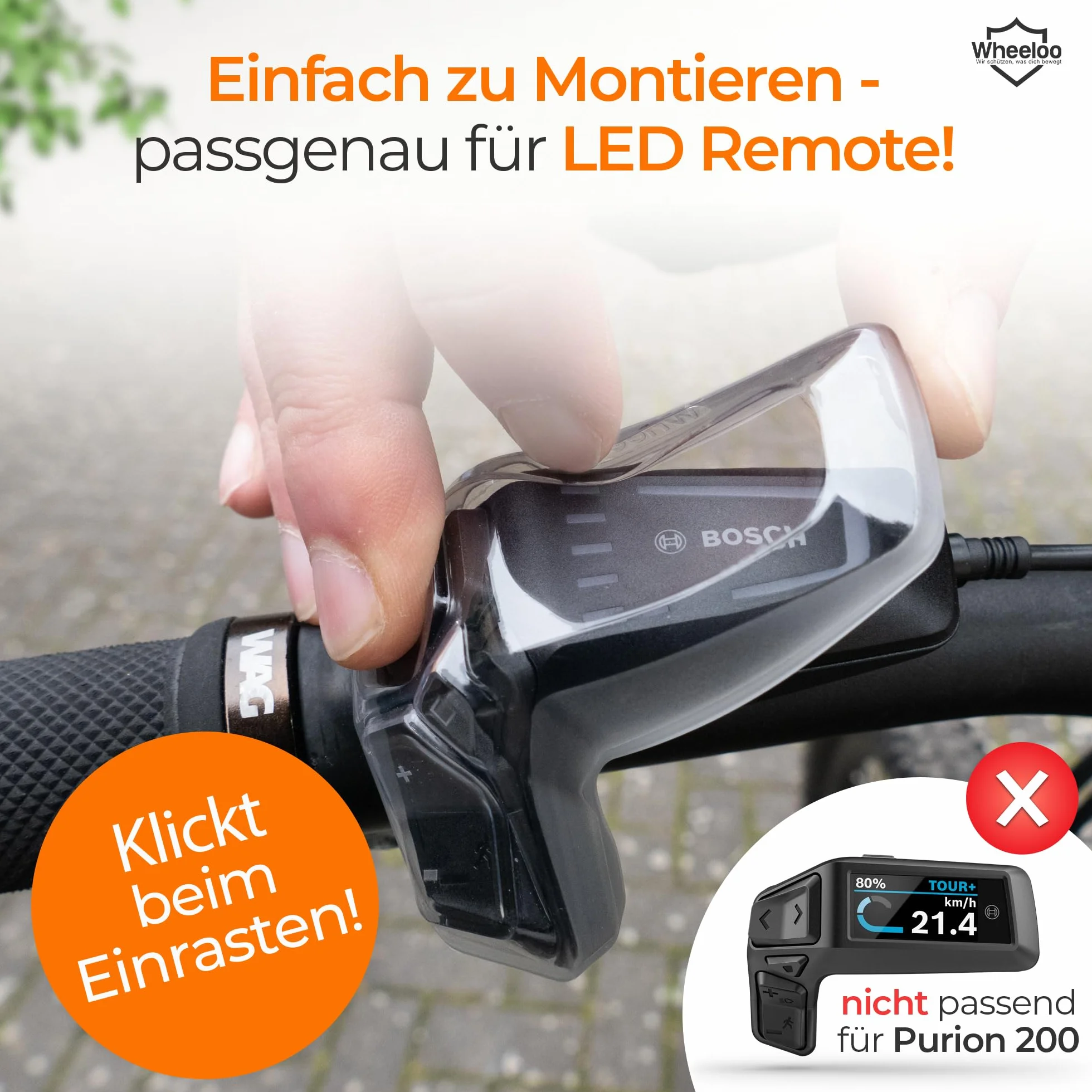 Wheeloo Carcasa para mando a distancia Bosch LED