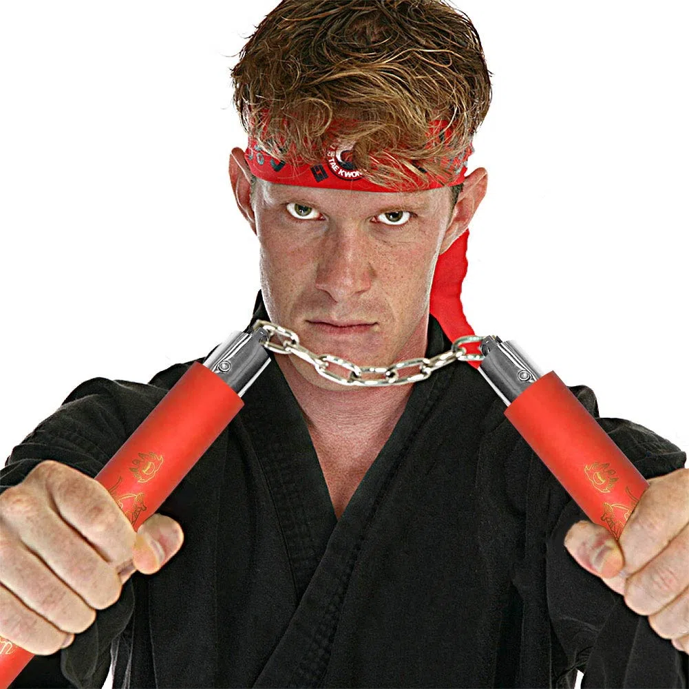 2Pack Nunchakus de Espuma Entrenamiento Práctico Nunchucks de Artes Marciales Nunchakus para Niños Adultos y Principiantes,2 Entrenamiento Portátil Artes Marciales Nunchakus de Espuma