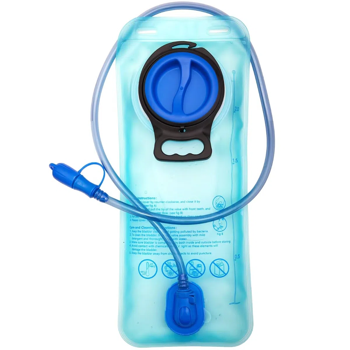 Bolsa de hidratación, bolsa de agua de 1 L a 2 L para mochila de senderismo, bolsa de almacenamiento de agua a prueba de fugas, bolsa de agua para ciclismo, senderismo, camping