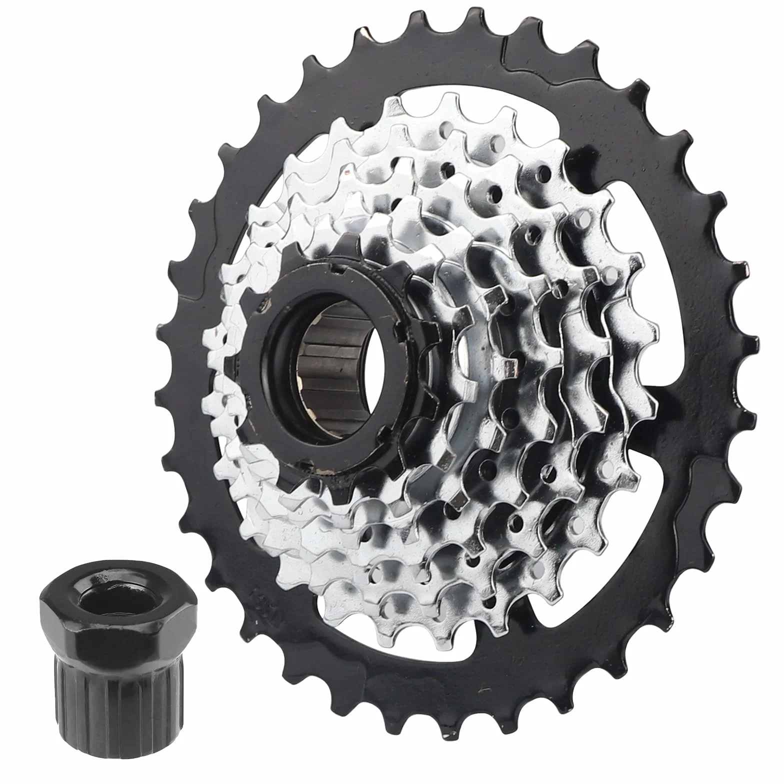 MEGHNA Bicicleta eléctrica de rueda libre, 7/8 marchas, 11-28 Teeth/11-32 Teeth Screw On Multiple Freewheel