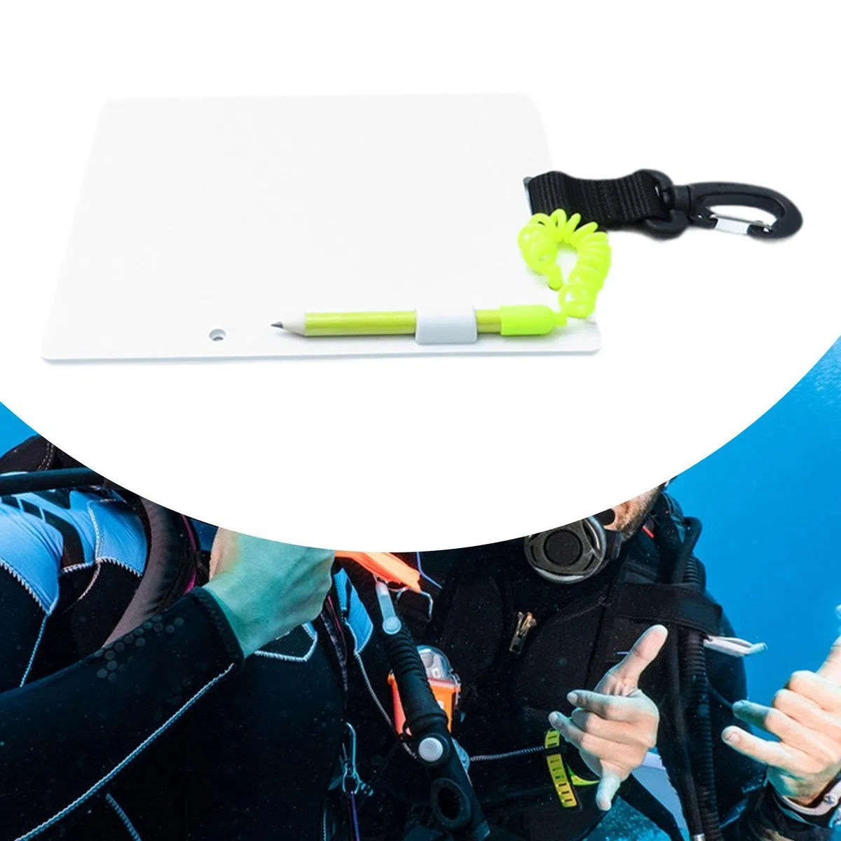 Amagogo Escritura Submarina Plaguas de Buceo Herramientas Buceo Suministros de Placa de Escritura a Mano de Pizarra de Buzos Notas para Enseñanza de Buceo, Deportes Acuáticos Natación de Buceo