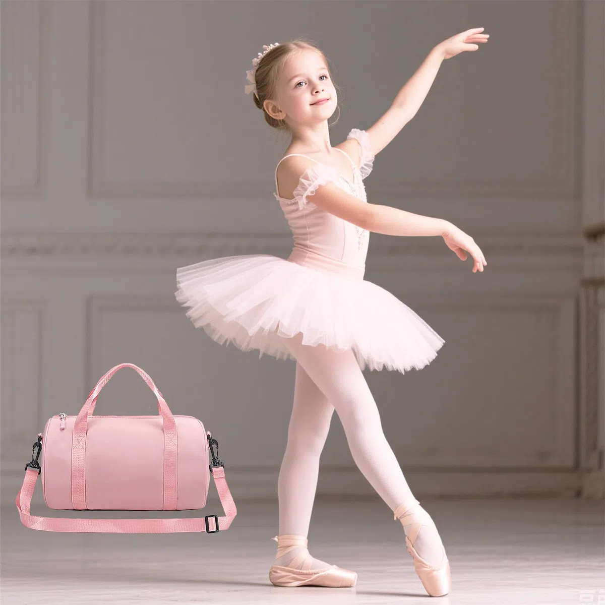 Bolsa de gimnasia personalizada para niñas, bolsa de deporte para niñas, bolsa de deporte rosa, 20 x 20 x 40 cm, gran regalo para niños, Pink, Niña
