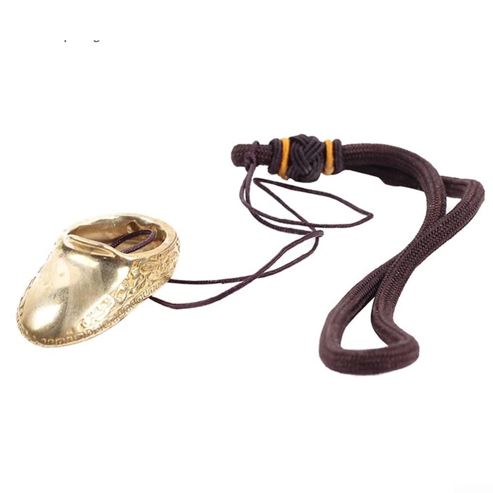 Protector de dedos de latón, equipo de protección de objetivo de arco con arco, anillo para el pulgar en paquete (22 mm)