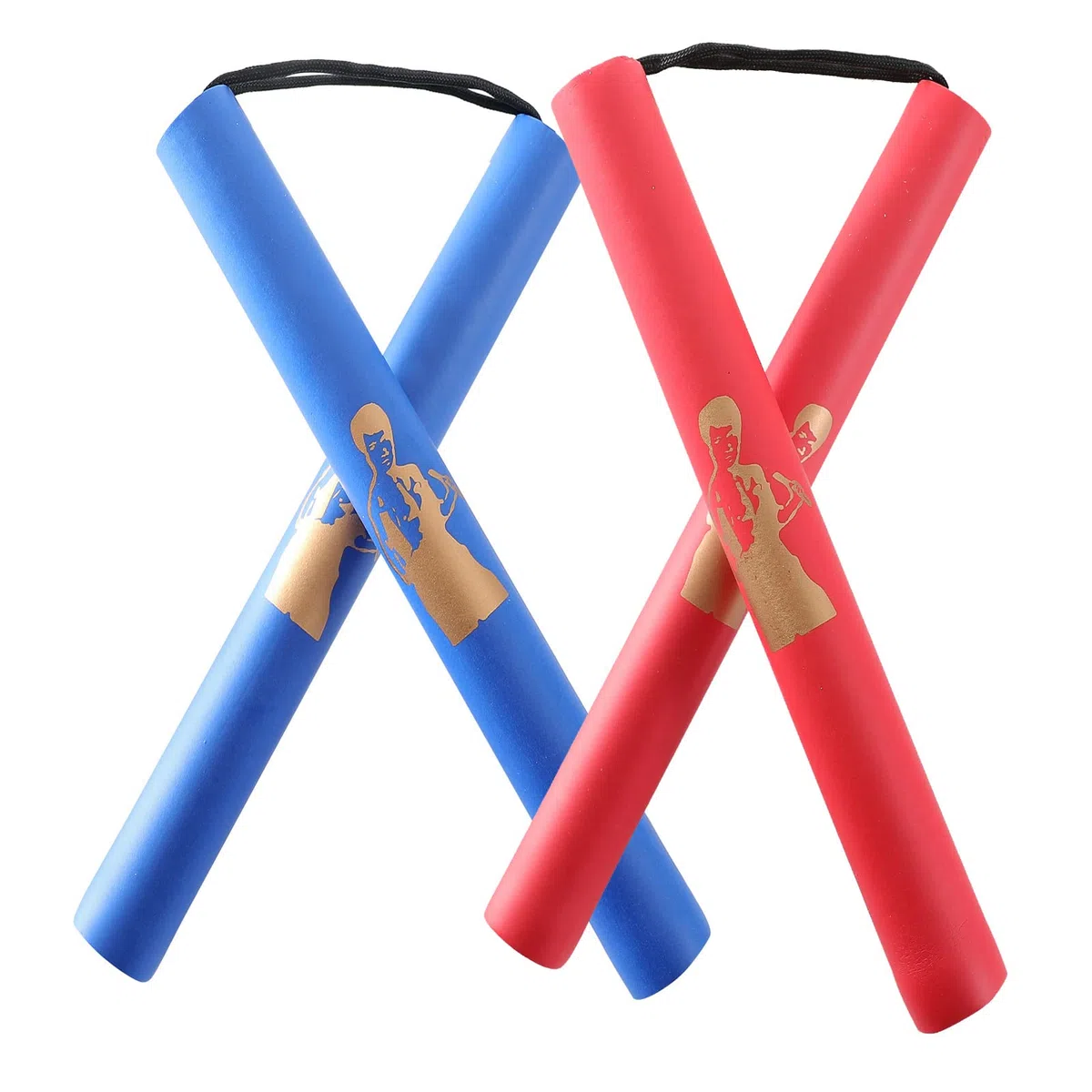 Nunchakus de Espuma Entrenamiento Práctico Nunchucks de Artes Marciales Nunchakus para Niños Adultos y Principiantes,2Pack Entrenamiento Portátil Artes Marciales Nunchakus de Espuma