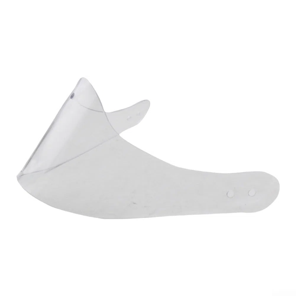 Casco de portero de hockey sobre hielo con media visera de policarbonato transparente y protector de cuello para protección de portero, diseño semicírculo, 28,5 x 15,5 x 12 cm, 100 g