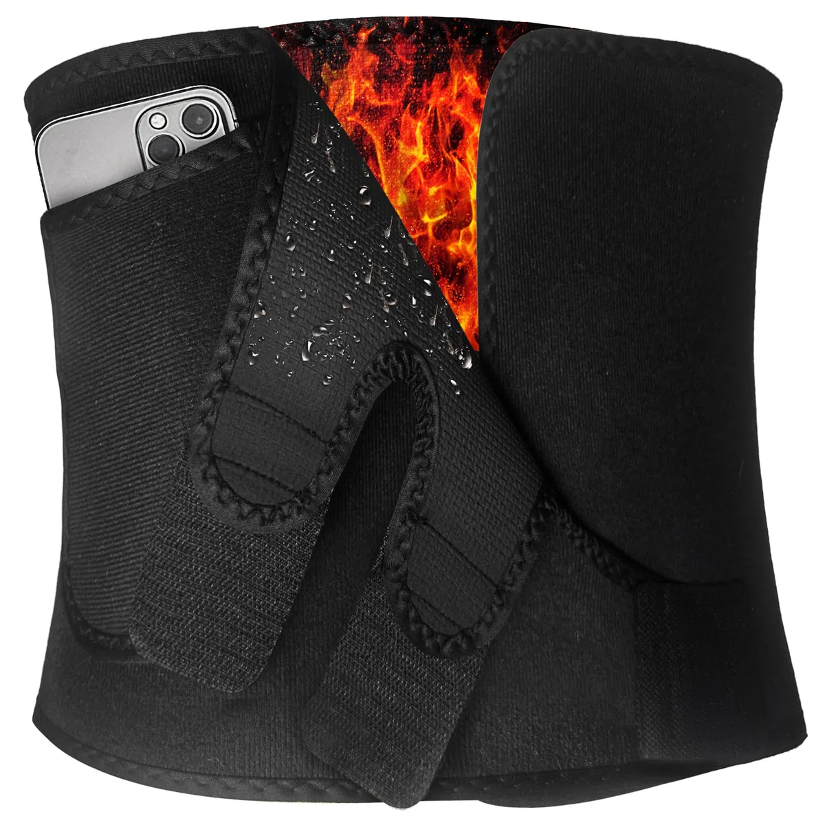 Faja Reductora Hombre Mujer,Faja Abdominal,Efecto Sauna para Sudar,Lumbar y Abdominal para Deportiva,Fitness,Postparto