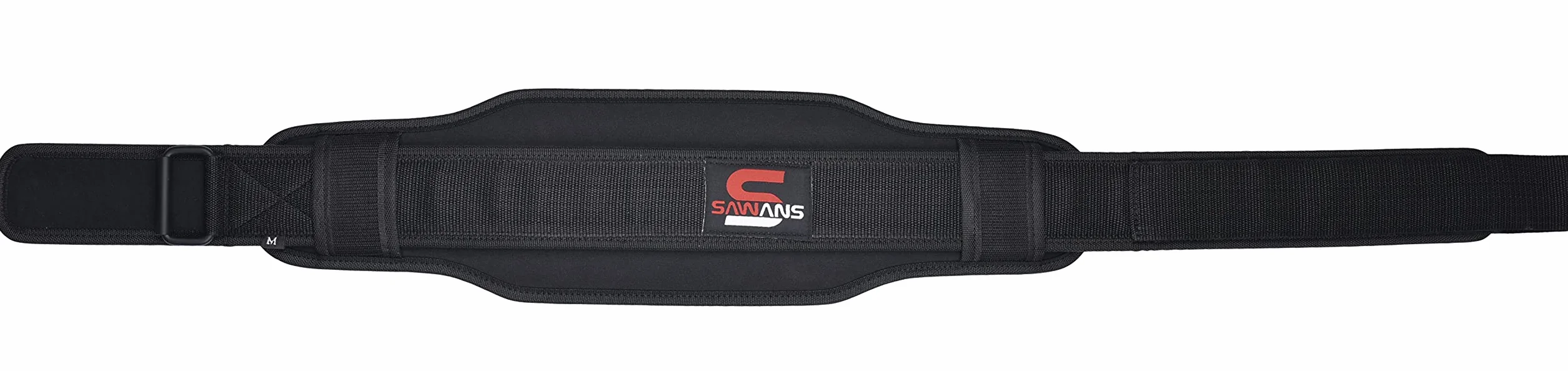 SAWANS Cinturón de levantamiento de pesas de neopreno de doble resistencia, 14 cm, Negro