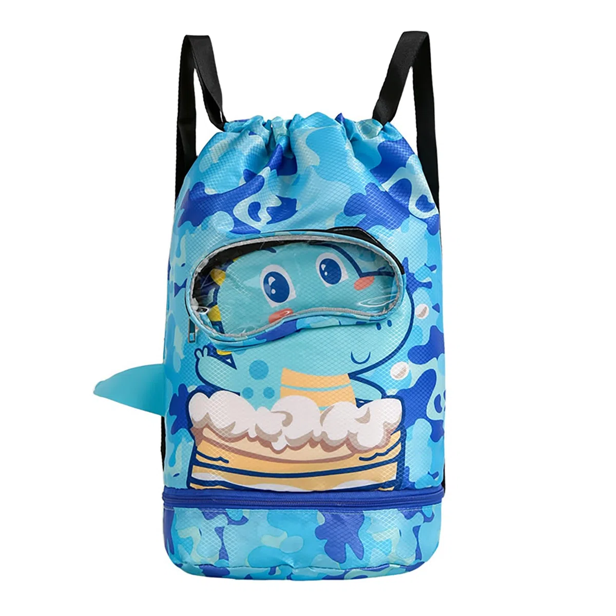 Bolsa Deporte Niño, Mochila Cuerdas Impermeable, Mochila Deporte Niño Gran Capacidad, Separación Seca y Húmeda Gimnasio para Niños en la Piscina, la Playa, Viajando