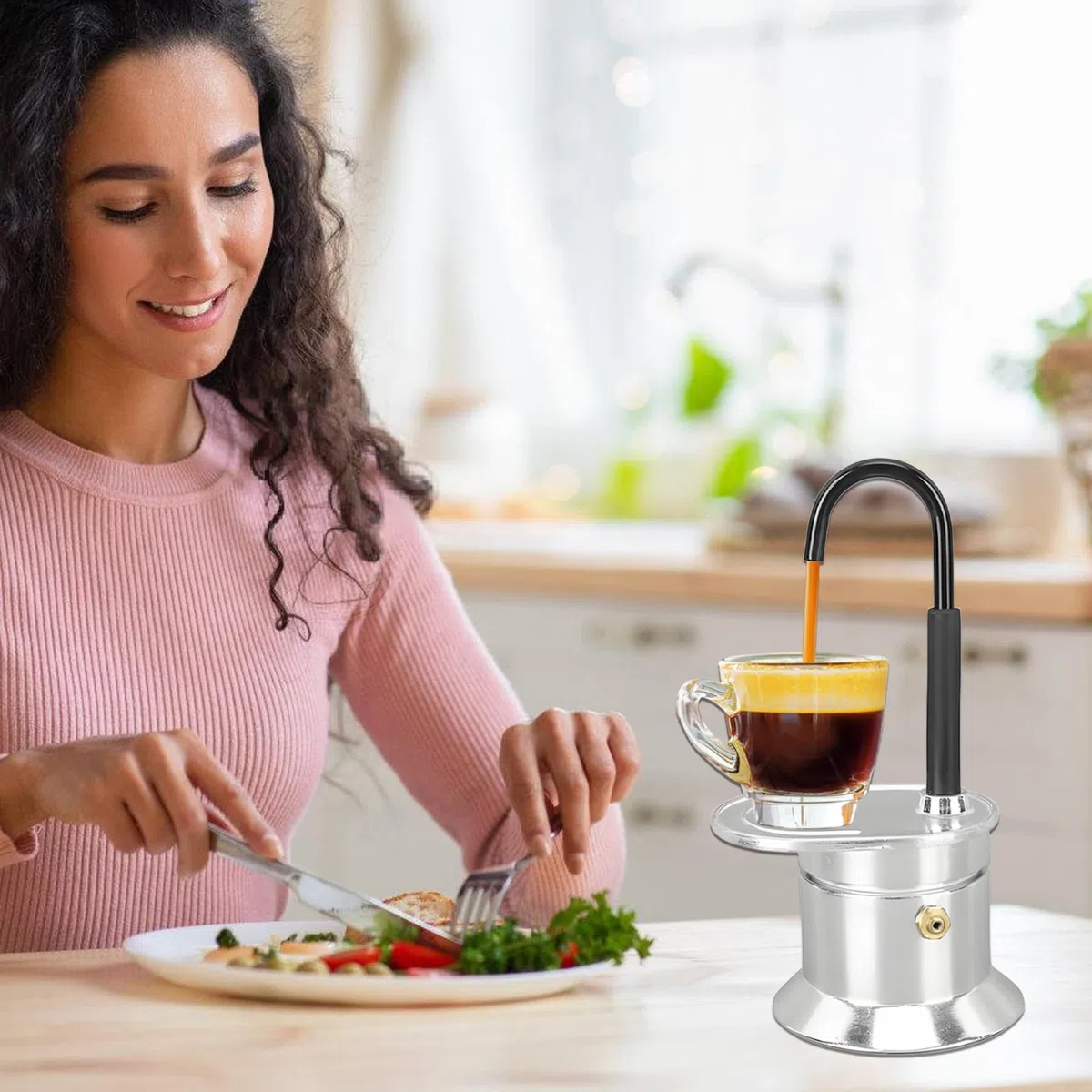 Genérico | De Camping Compacta - Marmita De Aluminio Alimenticio Para Cocina Y Exterior Principiante