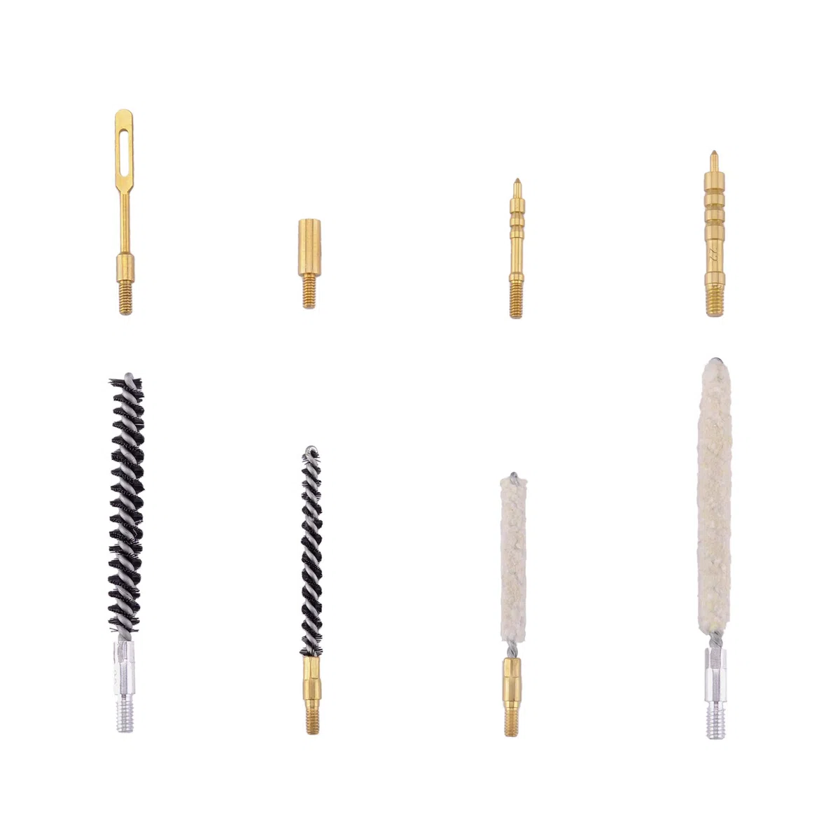 BOOSTEADY Kit de Limpieza para Rifles de Aire con Cepillos de Nylon y Mopa de Algodón Cable Flexible en Bolsa con Cremallera para .177 y .22 Cal.