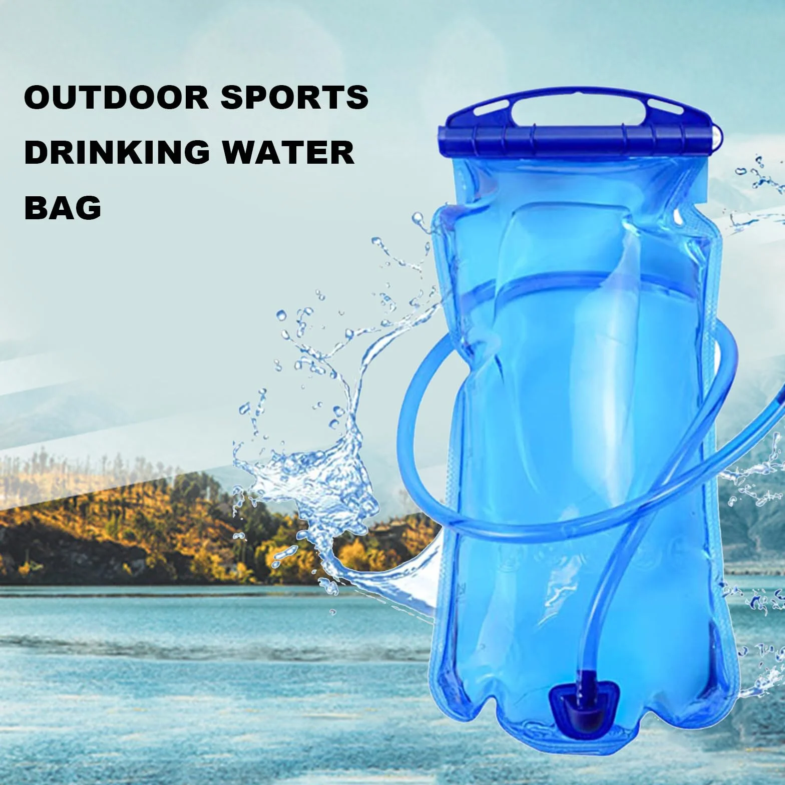 Bolsa de Hidratación, 1L Vejiga de Hidratación, Bolsa de Agua Portátil, Agua Portátil para Mochilas, Bolsa de Agua para Mochila, Pack de hidratación para Correr, Vejiga de Hidratación Mejorado