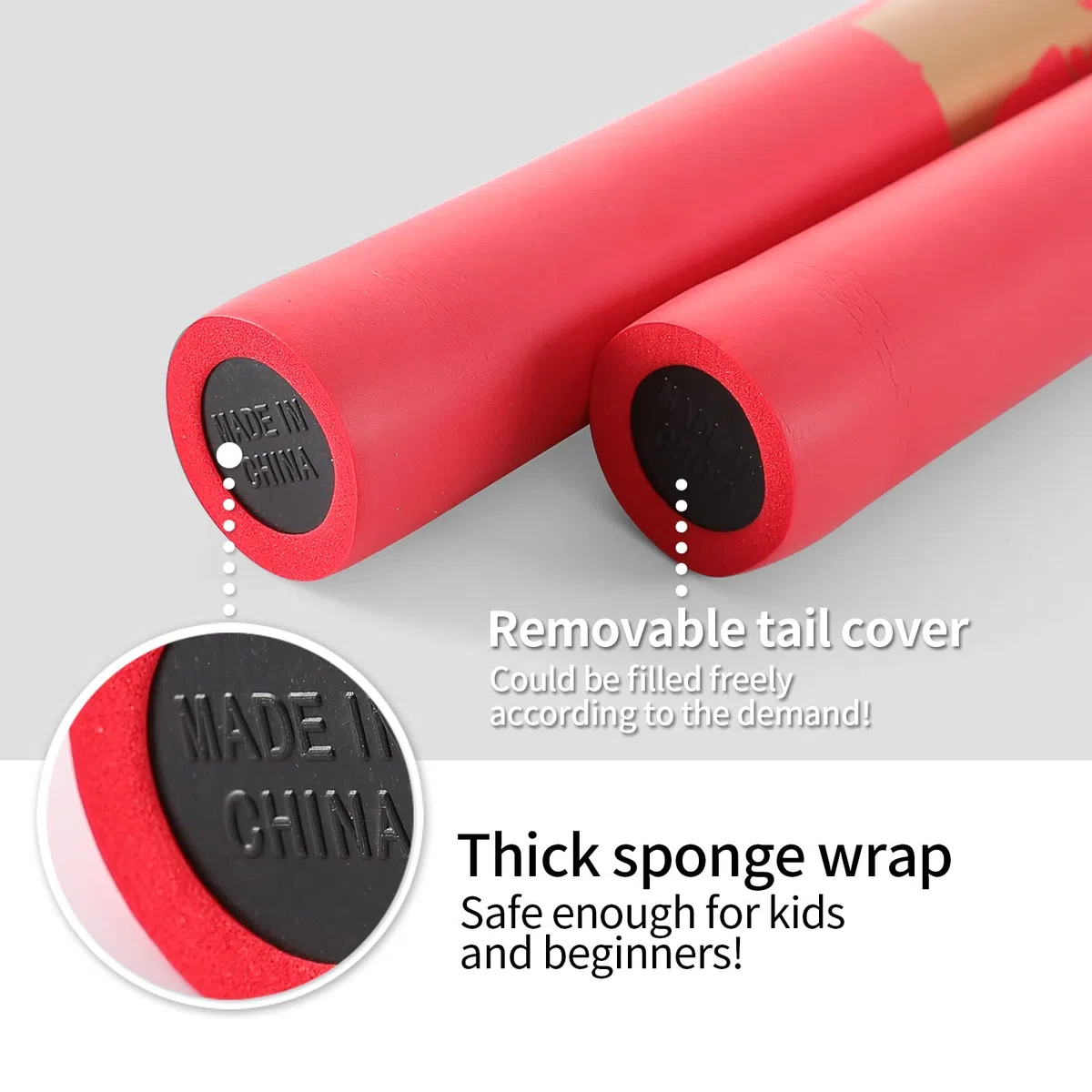 Nunchakus de Espuma Entrenamiento Práctico Nunchucks de Artes Marciales Nunchakus para Niños Adultos y Principiantes,2Pack Entrenamiento Portátil Artes Marciales Nunchakus de Espuma