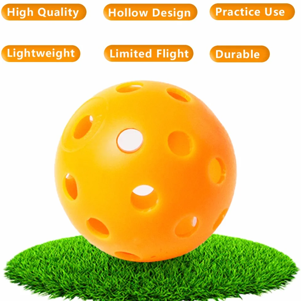 THIODOON Pelota de práctica de Golf, Flujo de Aire, Bolas de Golf Huecas de 40 mm, Rango de conducción, Juegos de Golf al Aire Libre, para Adultos, niños, 12 Unidades (Colores Mixtos, 12 Piezas)