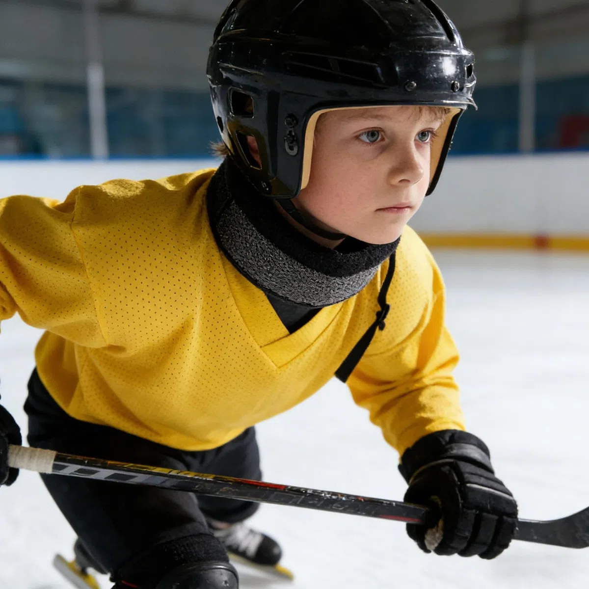Protector de cuello de hockey para jóvenes | Equipo de protección para deportes de invierno | Protector de cuello de hockey sobre hielo, para jugadores, niños, adultos, atletas, árbitros, torneos