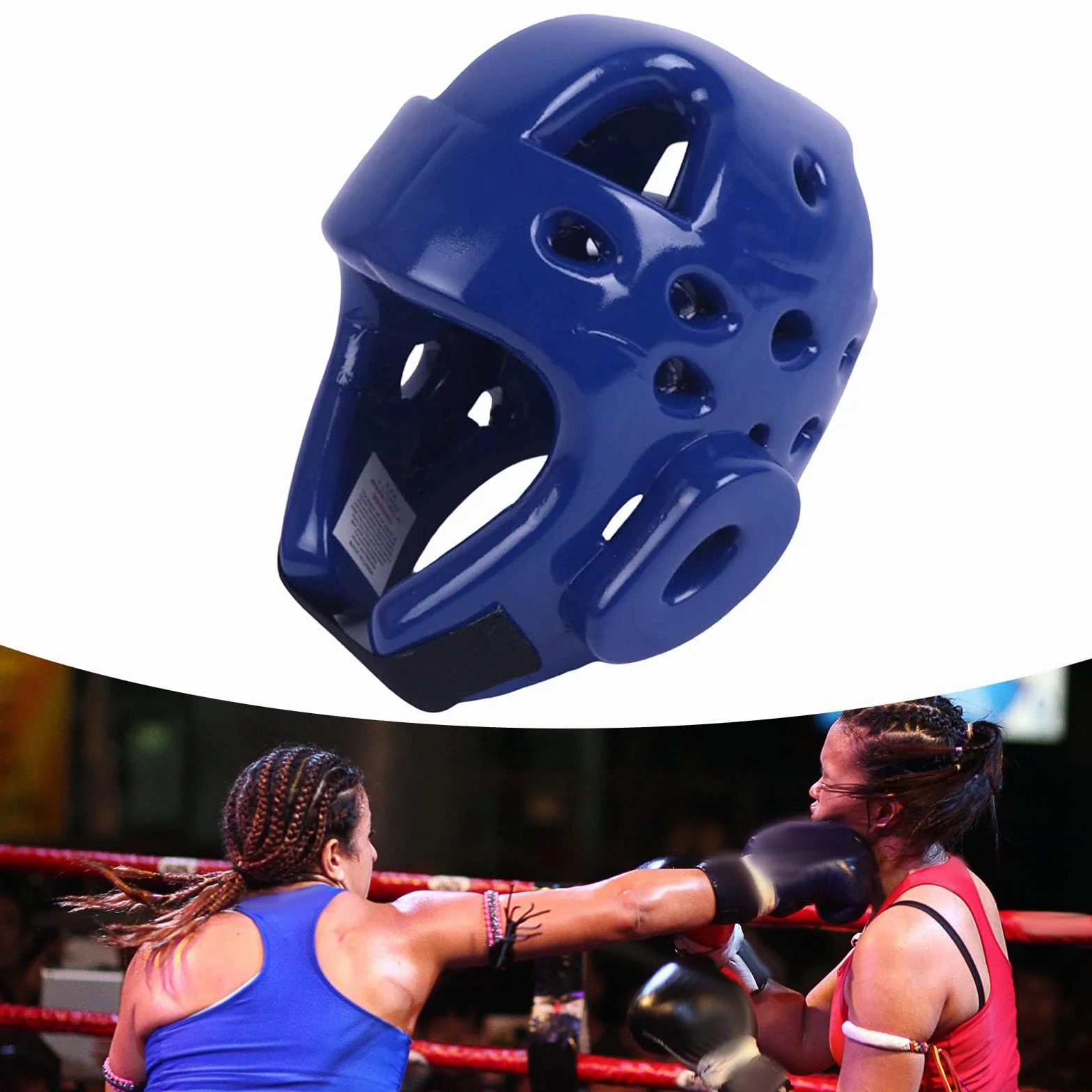 Perfeclan Casco de Karate para niños, Protector de Casco de Taekwondo, Suministros de Lucha, de Karate, Taekwondo, Transpirable, MMA, para niños y niñas