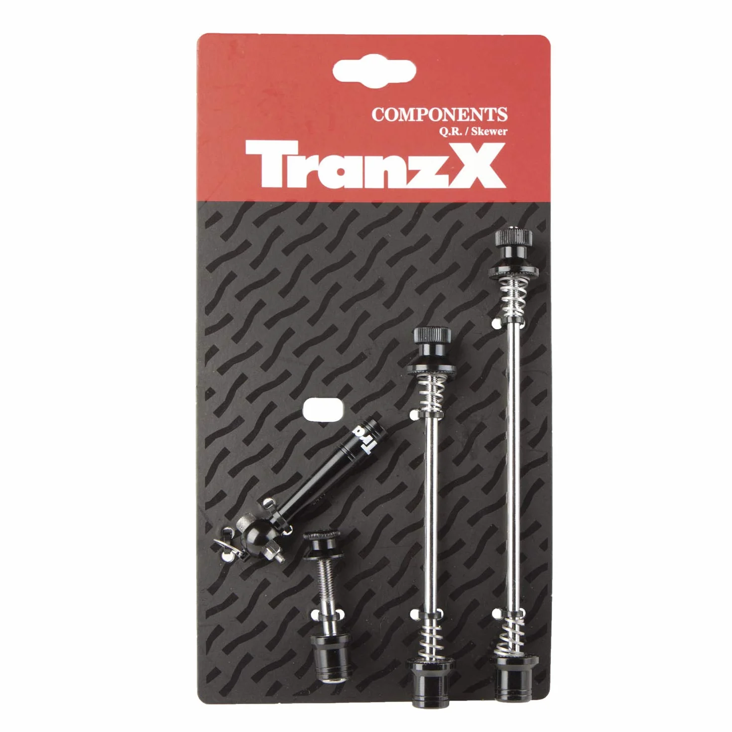 Tranz X Quick Release Set - Cierre rápido para Bicicletas (Rueda Trasera, 100 mm)