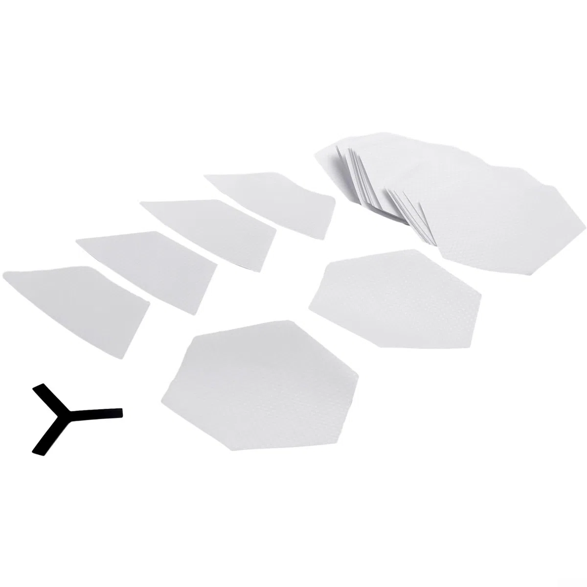 Honseadek Juego de 22 almohadillas de agarre transparentes para tabla de surf, accesorios de bricolaje, almohadillas transparentes para todos los adolescentes de tablas de surf