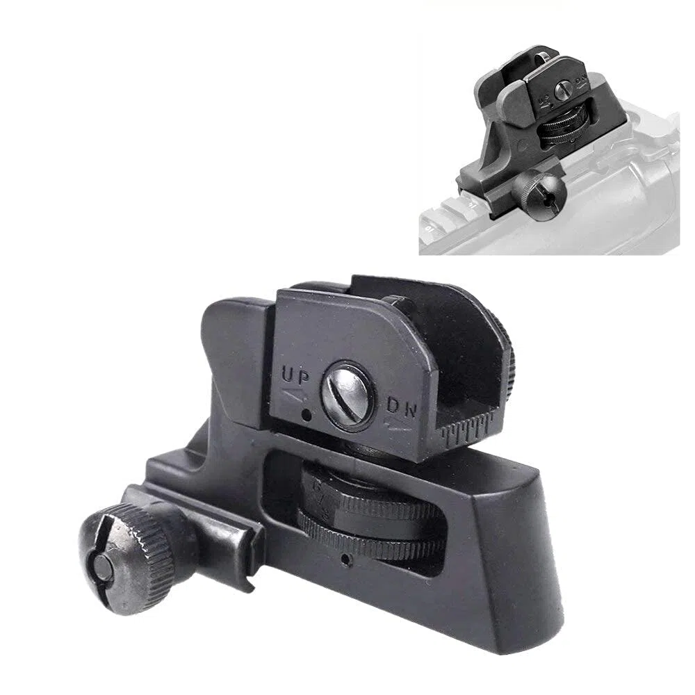 HWZ Accesorios Caza táctico Desmontable Compacto de Copia de Seguridad de Interés CQB Traseros con huelgo Completa de fit/Elevación