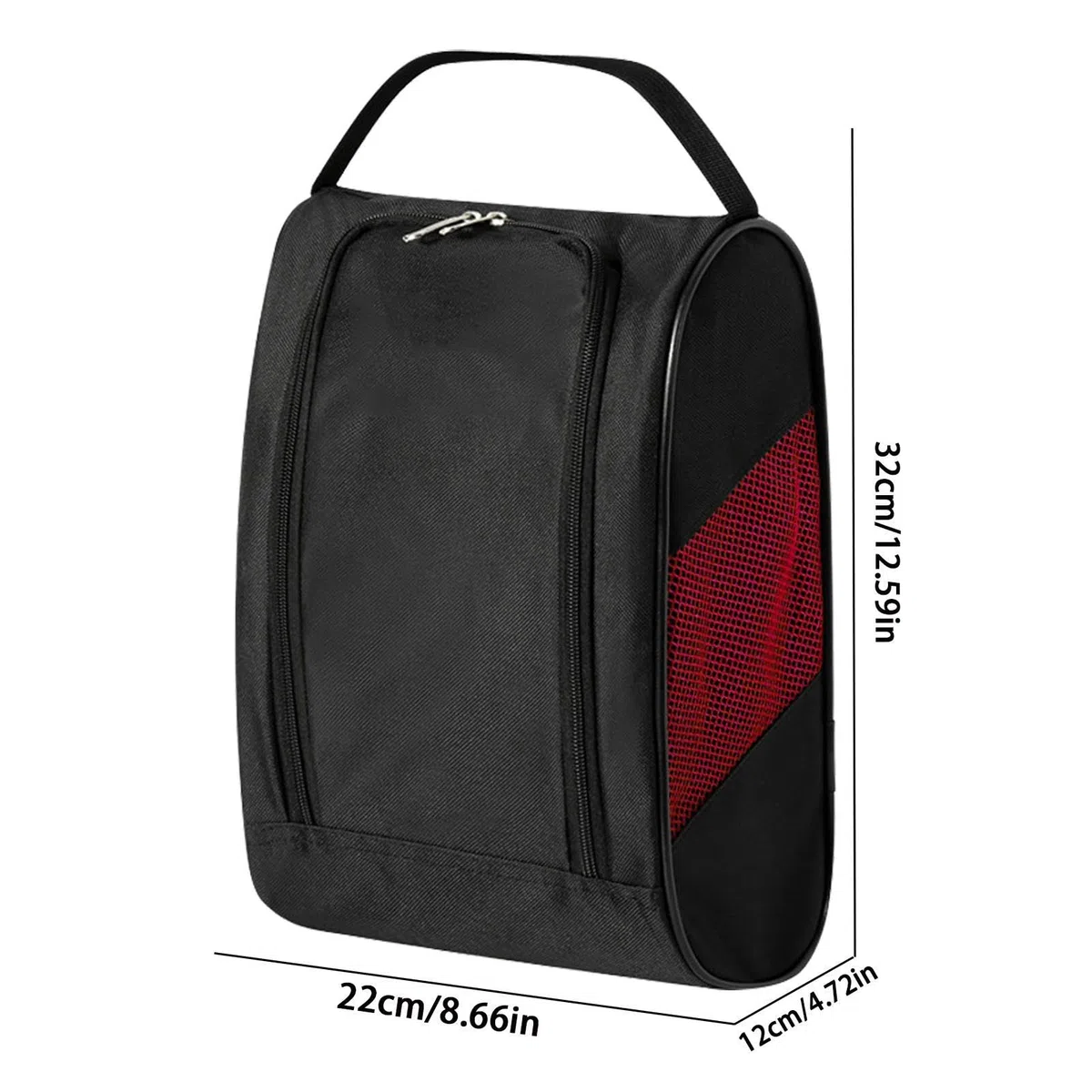 Bolsa de Zapatos de Golf, Bolsa de Transporte de Zapatos, Bolsas de Transporte de Zapatos con Cremallera con Ventilación, Bolsas de Transporte de Zapatos Deportivos Transpirable con Cremallera,