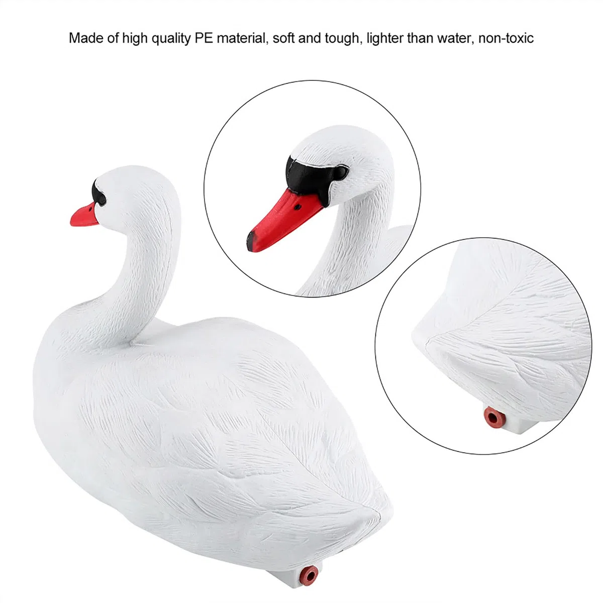 Señuelos Para Gansos, Disuasorio De Patos Para Piscina, Señuelo De Cisne Flotante Para Piscina, Estanque Y Lago, Decoraciones De Jardín, Herramienta Decorativa De Cisne Blanco Exquisito Simulado, Cebo