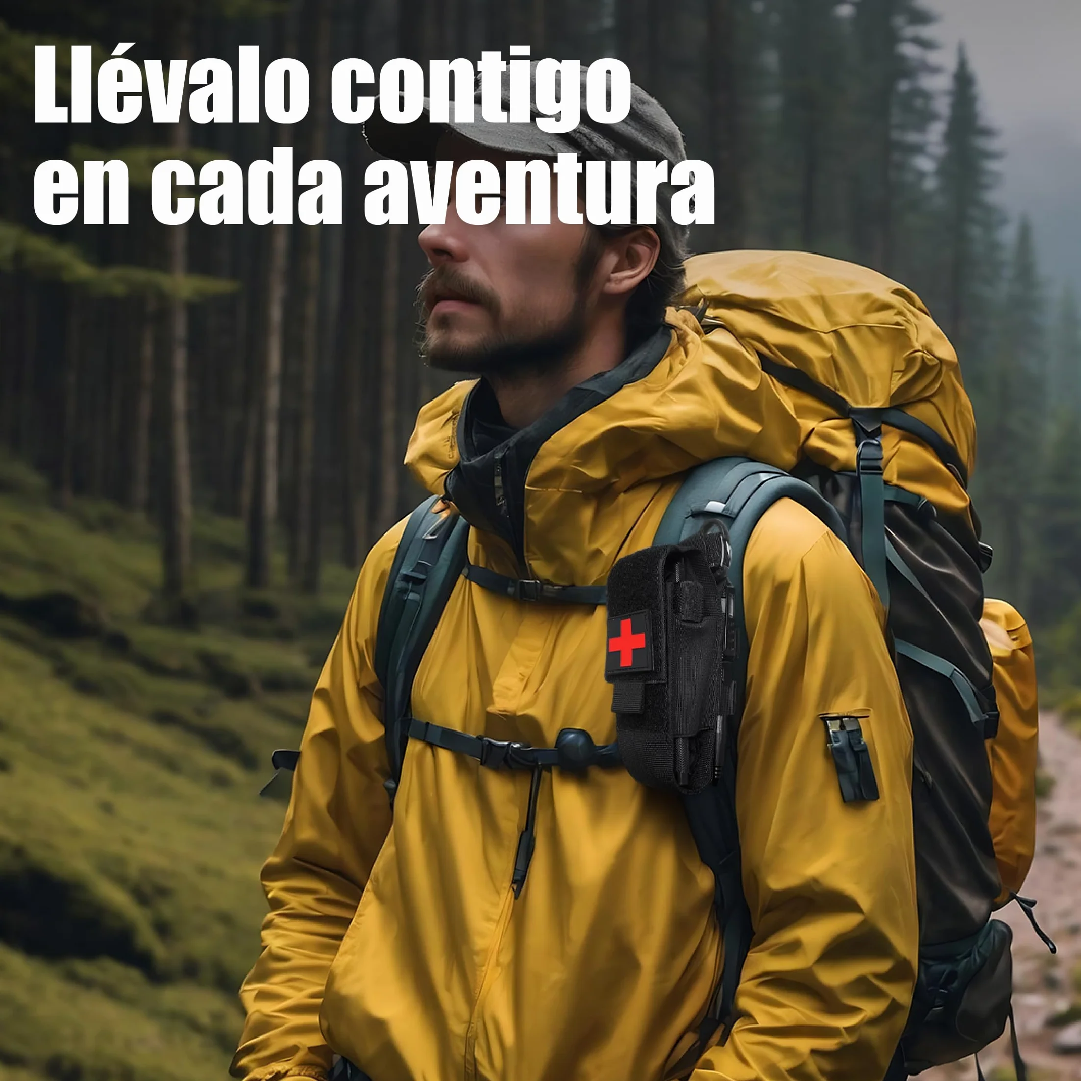 Pack Torniquete Táctico. 5 piezas (torniquete+funda+tijeras+boligrafo+parche) Kit supervivencia homologado hemorragias. Emergencias senderismo, militar, enfermero, policía Botiquín primeros auxilios