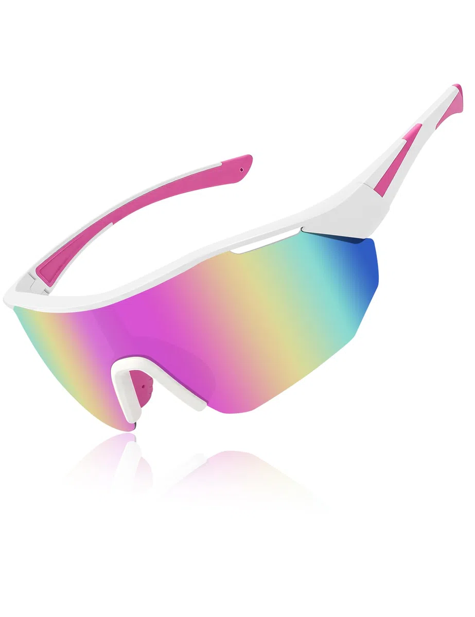 MELLIEX Gafas de Sol Polarizadas para Ciclismo, Protección UV400 Ultraligero, Gafas Deportivas al Aire Libre Hombre Mujer para Ciclismo Carretera, MTB y Correr