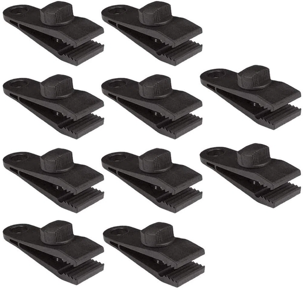 LATERN 10 Piezas Clips de Lona, 8CM Plastico Clips de Tienda Abrazadera de Toldo Clip de Bloqueo Instantáneo para Carpas Cubierta Sofá Lona Cubierta Barco Cubierta Piscina Camping Al Aire Libre