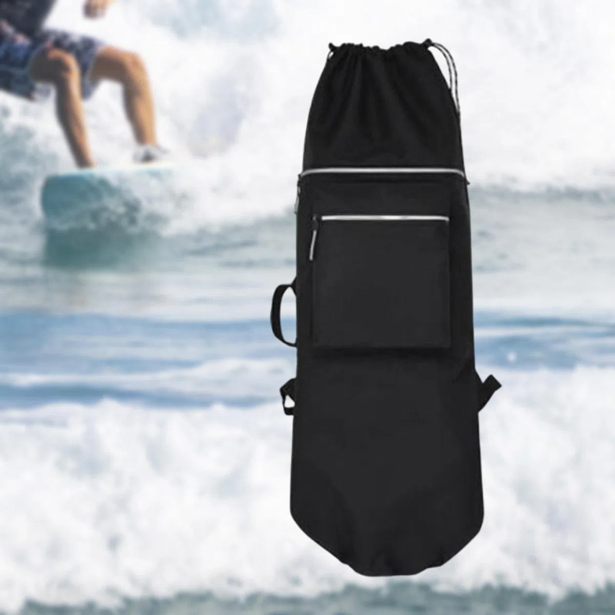 Gralara Mochila para monopatín, Funda de Transporte para Longboard, Funda Protectora, Bolsa para monopatín Plegable para monopatín eléctrico, Accesorios de, Negro 84cmx32cm