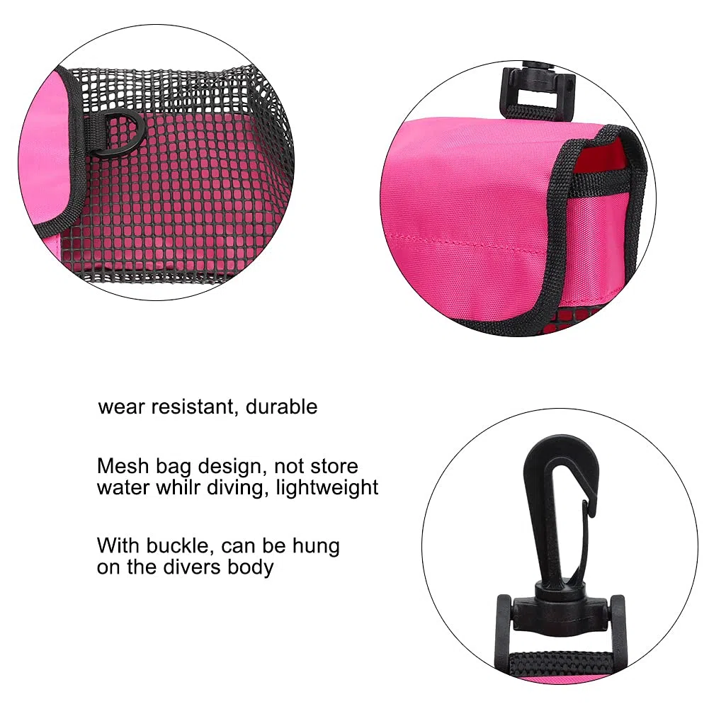 Bolsa De Buceo Malla Para Esnórquel, Natación Lona Resistente Net Paquete Equipo Ligero Portátil Al Aire Libre Con Hebilla Pesca Unisex Adulto Mesh Equipment Deportivo Bag Pool Playa Viajes Gimnasio