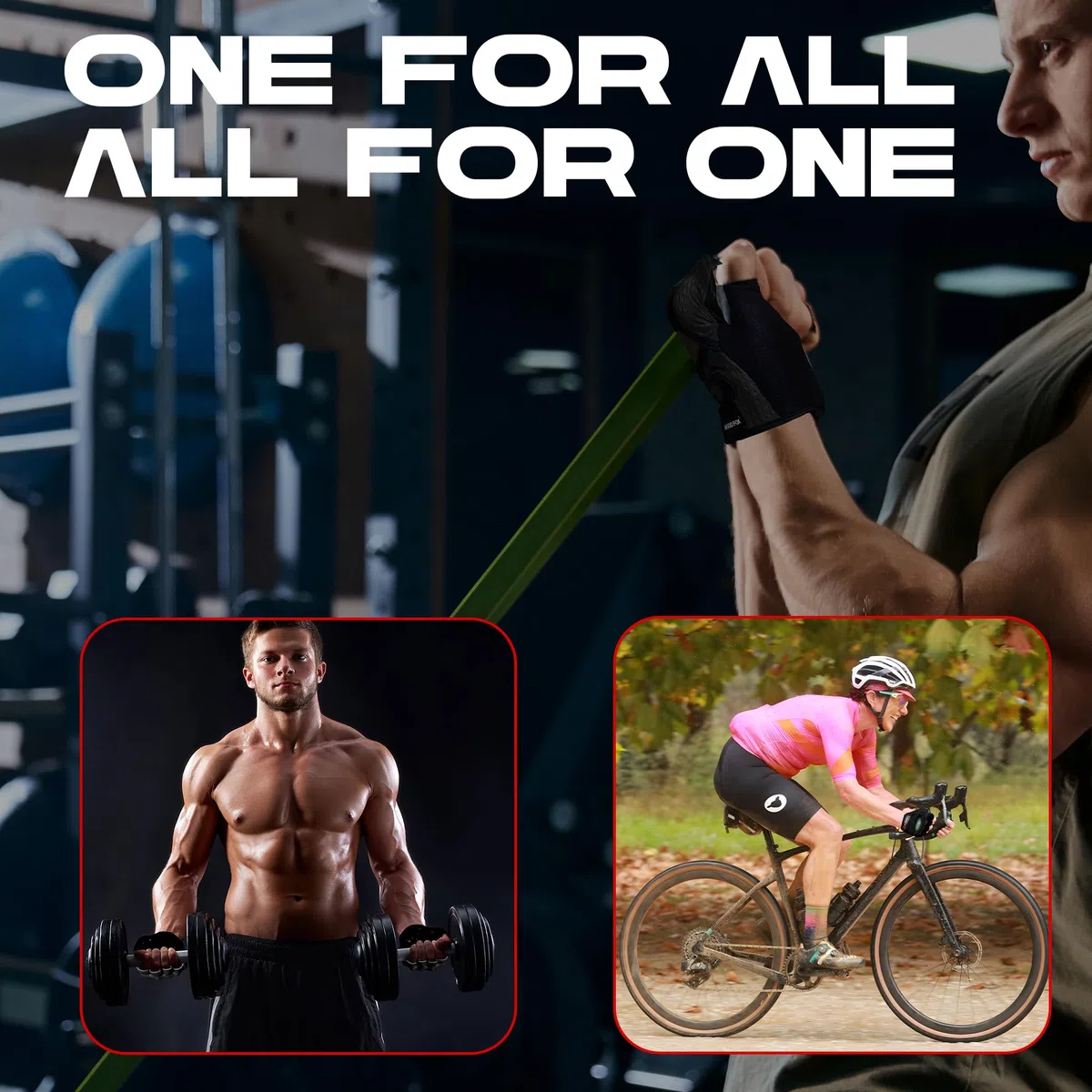WESTWOOD FOX Guantes de gimnasio para hombres y mujeres: guantes ventilados para levantamiento de pesas, fitness, ciclismo y entrenamiento con acolchado grueso, protección completa de la palma, agarre