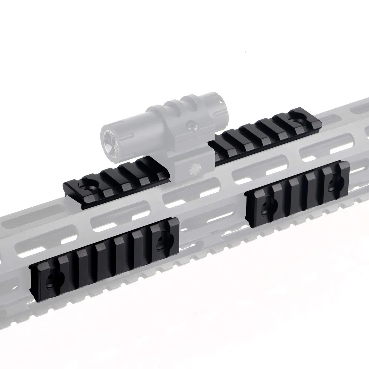 Tactical Carril Picatinny Rail 5-Slot 7-Slot 13-Slot Lightweight Aluminum Picatinny Rail Accessories 3-Piece Picatinny Weaver Rail for Outdoor Hunting