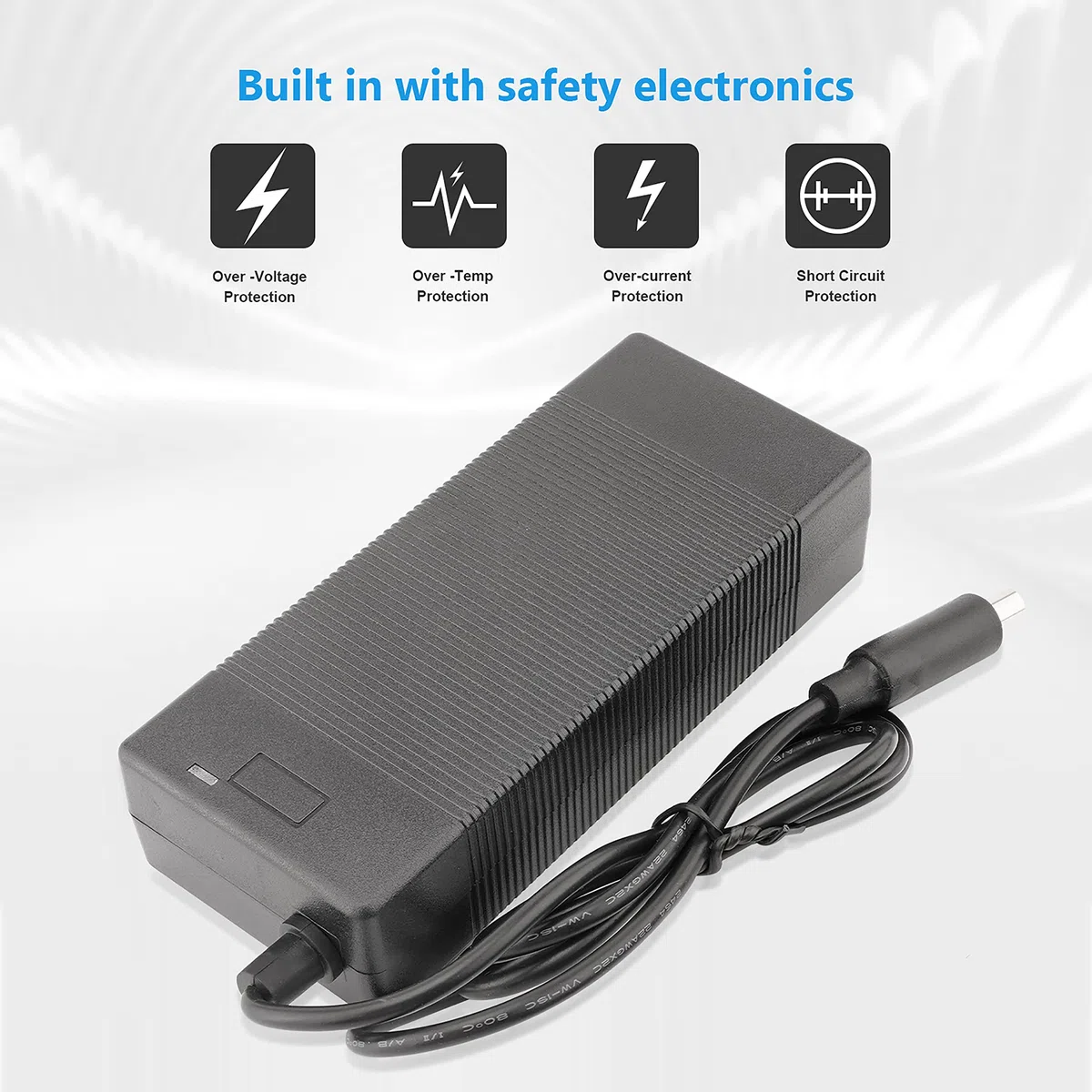 42V 2A Cargador de Batería Patinetes para Xiaomi 1S M365 Lite Pro Pro 2 Mi3 Scooter electrico Bicicleta eléctrica Motocicleta eléctrica Cable Universal 5,5mm 2,1mm