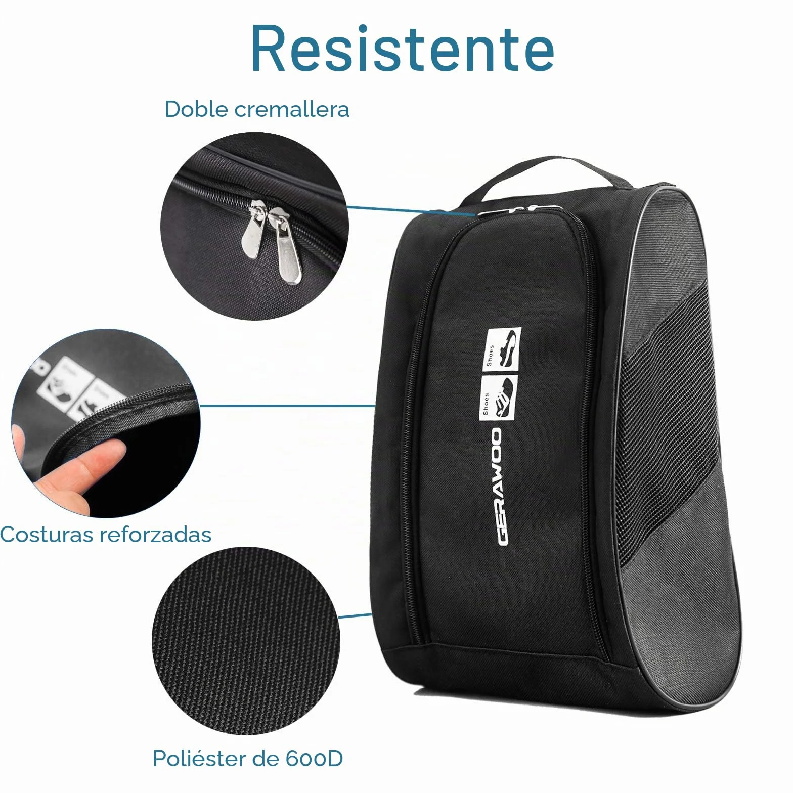 Bolsas para Zapatos de Golf y Fútbol, Bolsa Botas para Guardar Zapatos de Viaje y Zapatillas, Shoe Bag para Niño o Adulto