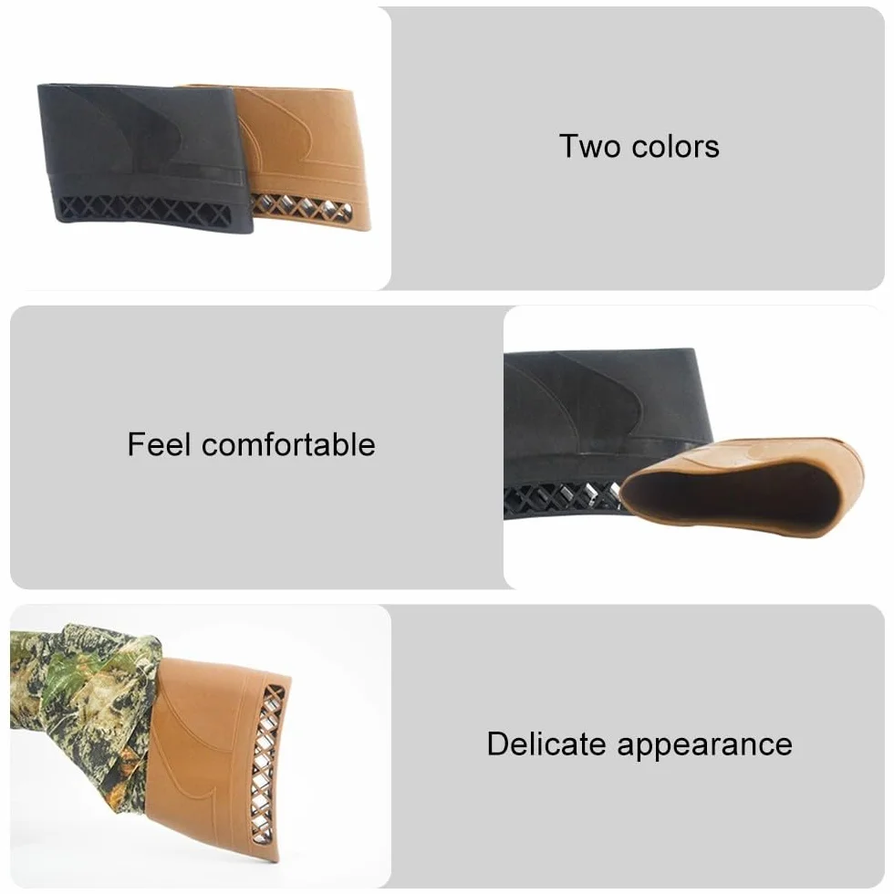 MiOYOOW Almohadilla de retroceso para rifle escopetas de goma, almohadilla de retroceso ligera, funda de retroceso amortiguador para escopetas de rifle