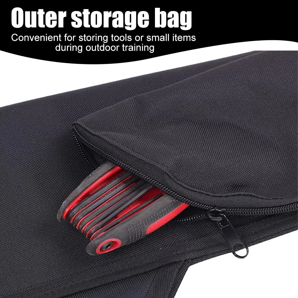 DONGKER Carcaj de cadera con arco, soporte ajustable para bolsa de flecha con bolsa de almacenamiento exterior para 15-20 flechas