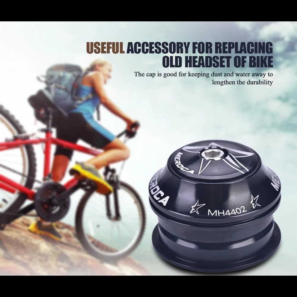 Tbest Juego de Dirección 1 1/8 Ahead 44 mm - 56 mm - Juego de Control de Bicicleta 1 1/8" - Casco de Bicicleta - Rosca - Aleación de Aluminio para Tubo de dirección de 44 mm y Horquilla de 28,6 mm