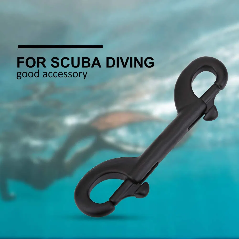 Solomi Gancho rápido de Buceo, Mantener Buceo Acero Inoxidable Duradero Clip de Doble Extremo Gancho Perno Hebilla de Buceo